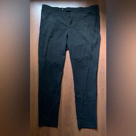 H&M Men’s Skinny Fit Dress Pants Black Size 38R - Picture 1 of 6